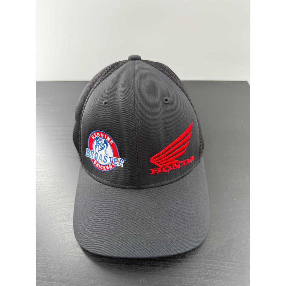 Honda Ride Red‎ Flexfit Hat L-XL Roadrace Factory Broaster Chicken Racing Cap